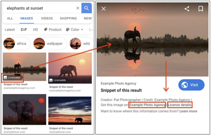 Google agrega nuevos metadatos de licencia de imagen para la ...
